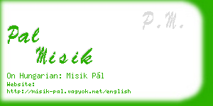 pal misik business card